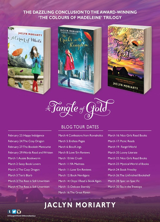 Six Reasons to Read A Tangle of Gold by Jaclyn Moriarty Books for a